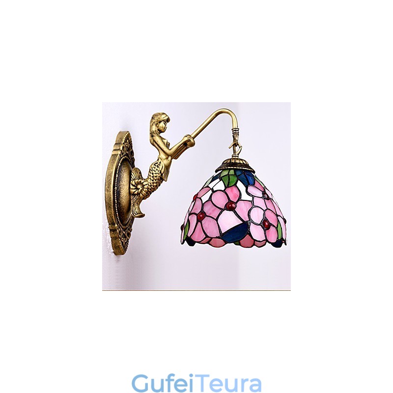 אורות מנורת קיר מברזל מחושל כפרי כפרית בחוזה אירופאי