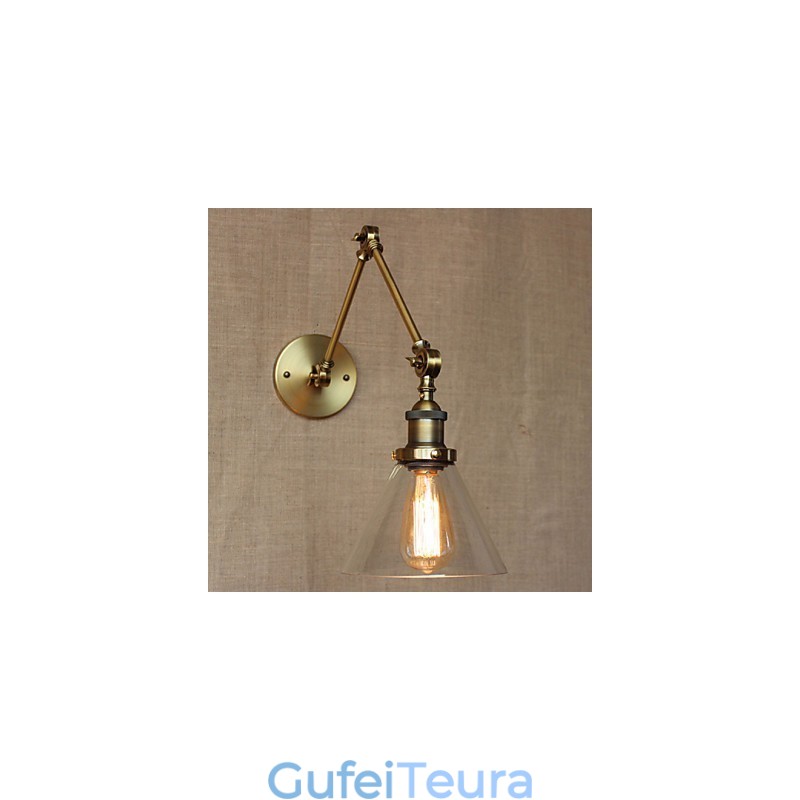 סגנון תעשייתי רטרו וינטג' חנויות חדר שינה אולם כנסייה מודרני מעוצב פמוט קיר ברונזה