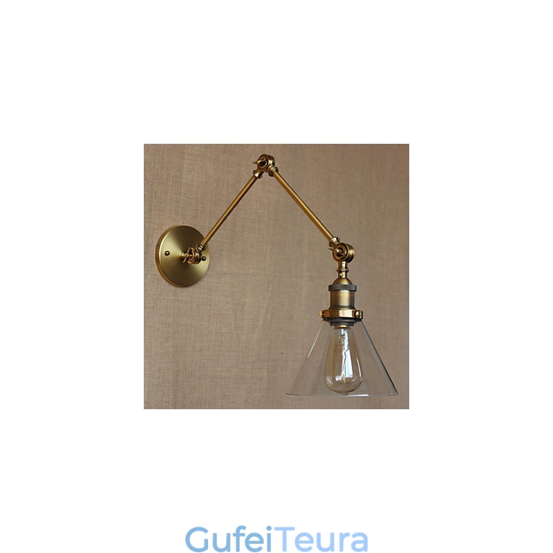 סגנון תעשייתי רטרו וינטג' חנויות חדר שינה אולם כנסייה מודרני מעוצב פמוט קיר ברונזה