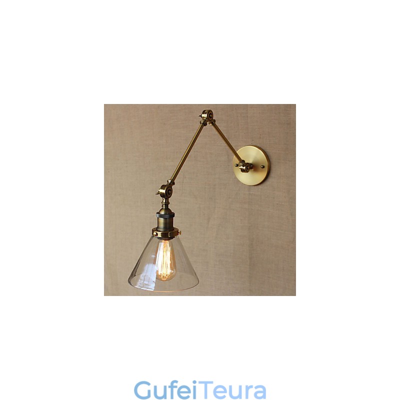 סגנון תעשייתי רטרו וינטג' חנויות חדר שינה אולם כנסייה מודרני מעוצב פמוט קיר ברונזה