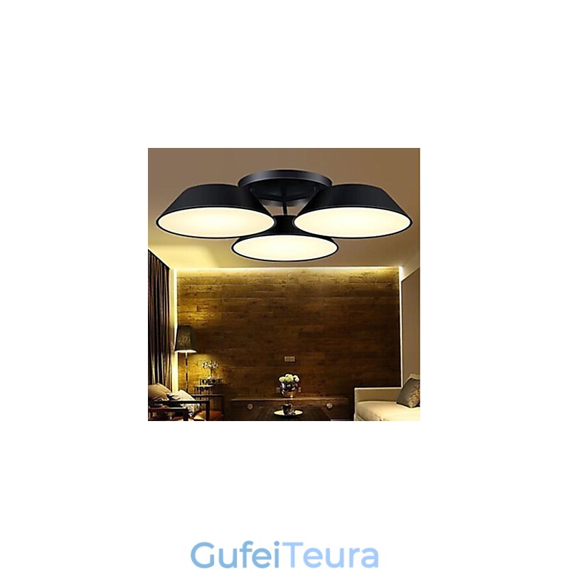 פלאש מאונט 3 אורות מתכת אקריליק פשוט מודרני