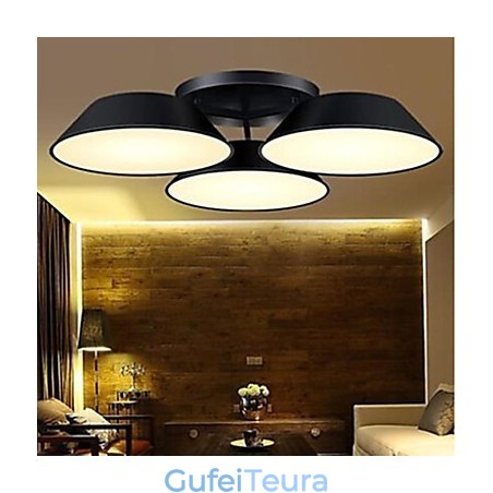 פלאש מאונט 3 אורות מתכת אקריליק פשוט מודרני