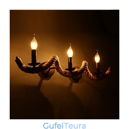 רטרו קלאסי מנורות קיר לחדר שינה אירופאי ברזל מסדרון מרפסת קיר אור פמוט קיר לסלון