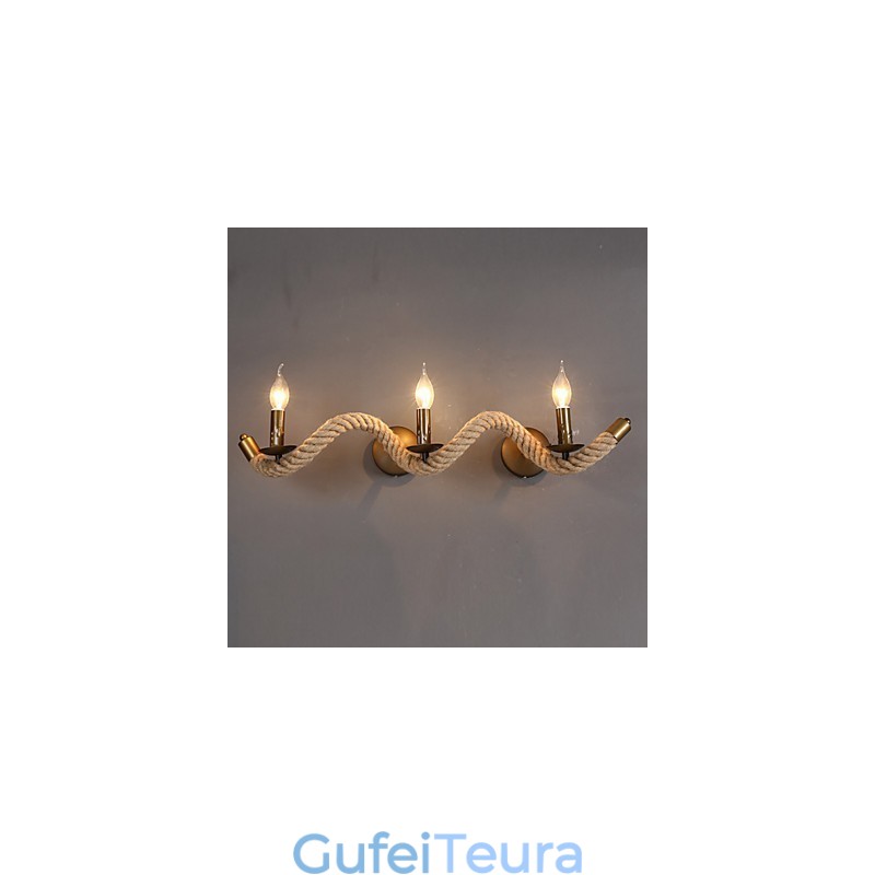 רטרו קלאסי מנורות קיר לחדר שינה אירופאי ברזל מסדרון מרפסת קיר אור פמוט קיר לסלון