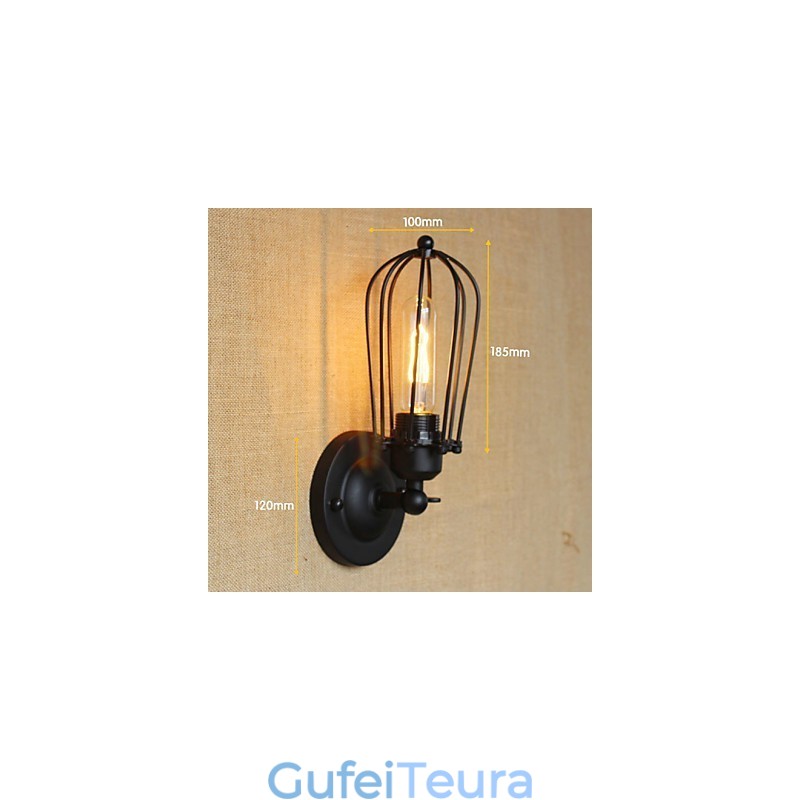 רטרו מינימליסטי מעצבים תעשייתיים מרפסת מדרגות מעבר מנורה פמוט קיר דקורטיבי