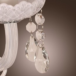 פנס קיר קריסטל עם 2 נורות בנורה