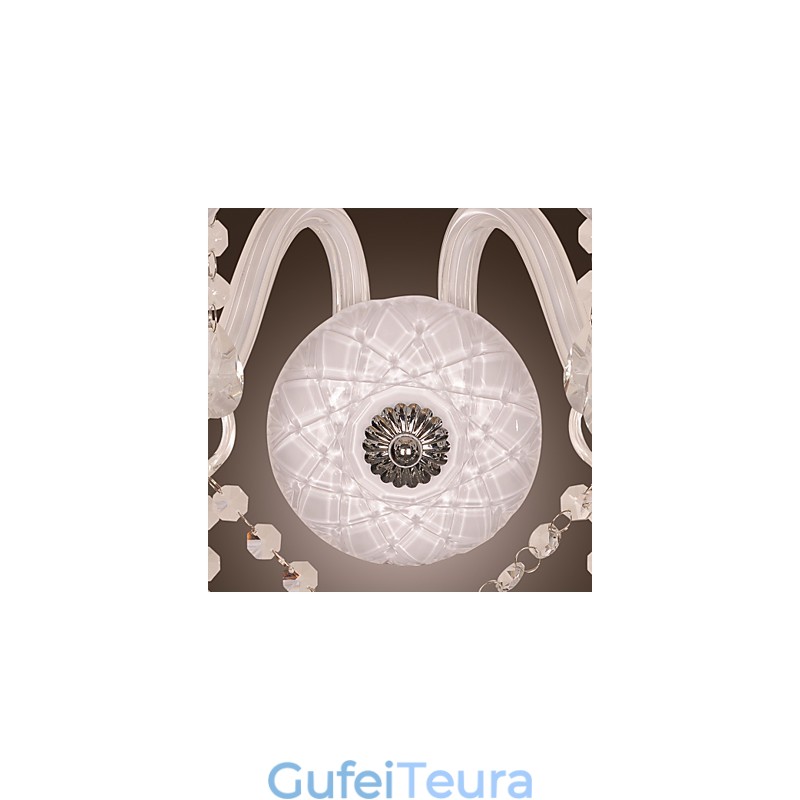 פנס קיר קריסטל עם 2 נורות בנורה