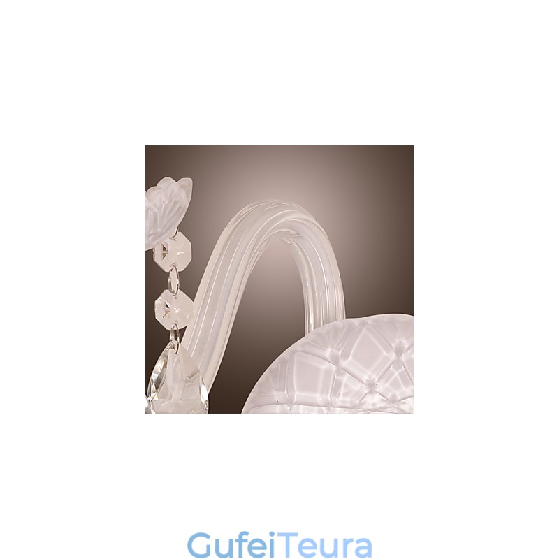 פנס קיר קריסטל עם 2 נורות בנורה