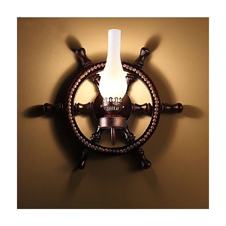 מנורת קיר אחת אור וזכוכית