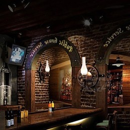 מנורת קיר אחת אור וזכוכית