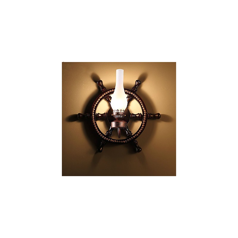 מנורת קיר אחת אור וזכוכית