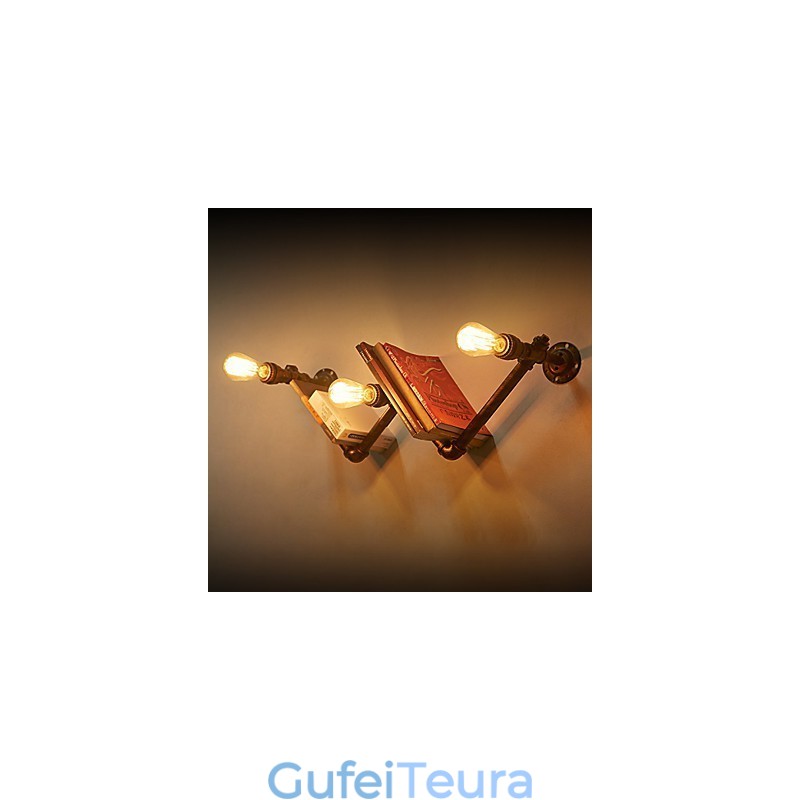 רטרו מתכת למיטות קיר פמוט כפר פסטורלי אורות קיר סלון חדר אוכל מנורת קיר