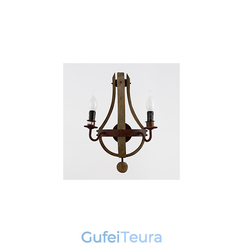 פמוטי קיר בסגנון מיני כפרי לודג' עץ במבוק