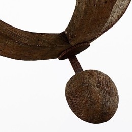 פמוטי קיר בסגנון מיני כפרי לודג' עץ במבוק