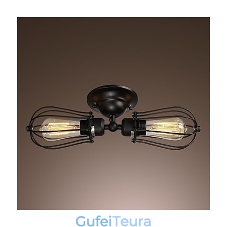 2 אור קיר זהוב בהיר בסגנון עתיק