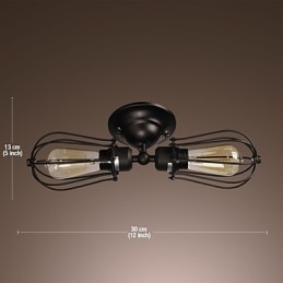 2 אור קיר זהוב בהיר בסגנון עתיק