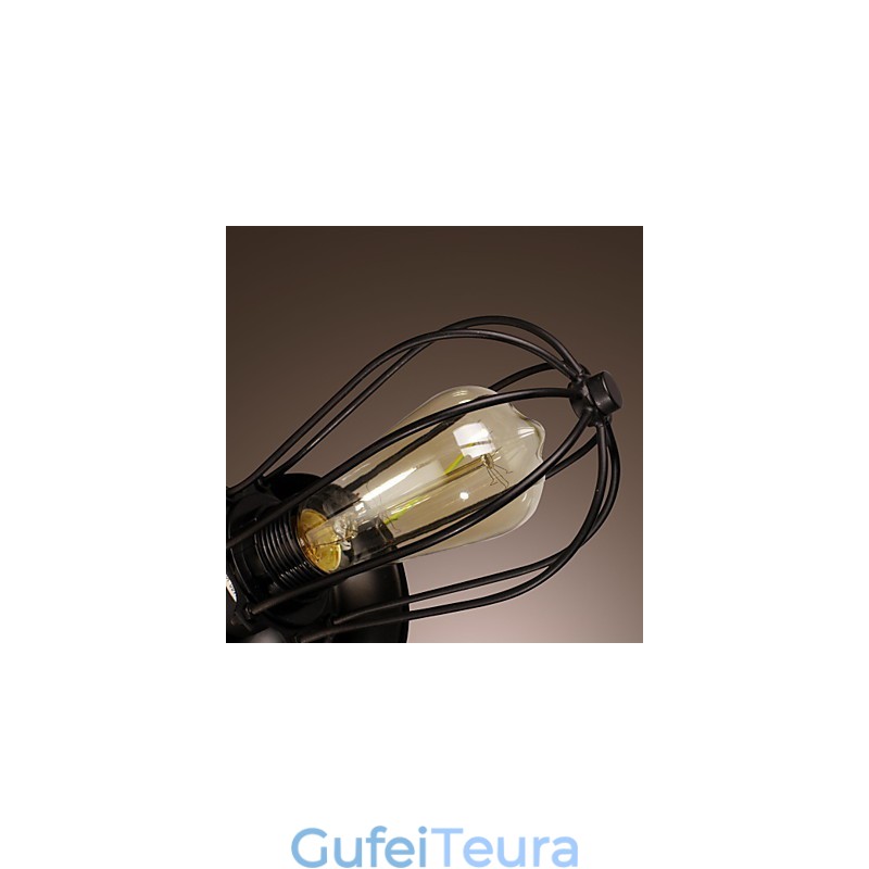 2 אור קיר זהוב בהיר בסגנון עתיק