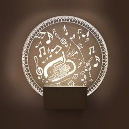 מנורת קיר אקריליק PVC מנורת אור מודרני עכשווי מתכת