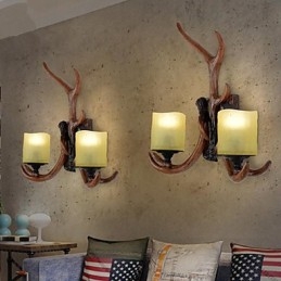 פמוטי קיר מיני סטייל שרף קלאסי מסורתי