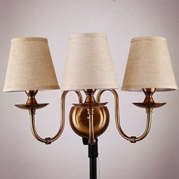 פמוטי קיר קריאה אורות קיר מיני סטייל כפרי לודג' מתכת