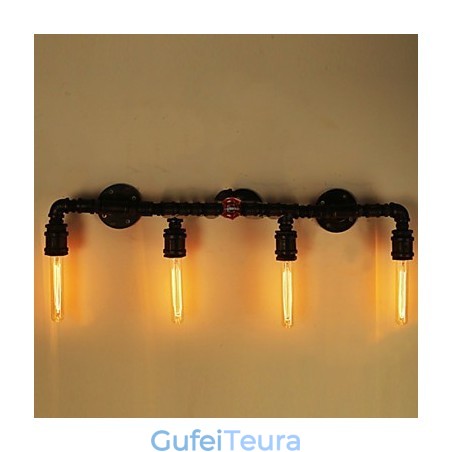 פמוטי קיר בסגנון מיני כפרי לודג' מתכת