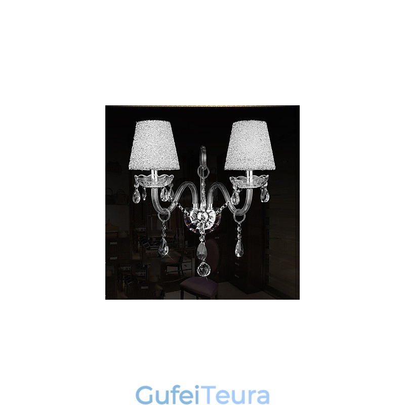 פמוטי קיר קריסטל זכוכית קלאסית מסורתית