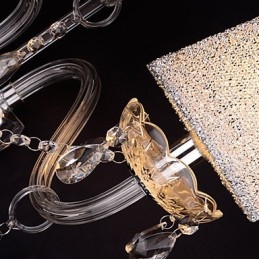 פמוטי קיר קריסטל זכוכית קלאסית מסורתית