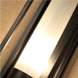 אורות קיר פמוטים קיר כפרי לודג' מתכת חדר אוכל חדר שינה חדר קריאה מתכת+זכוכית