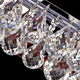 פמוטי קיר קריסטל מתכת מודרנית עכשווית