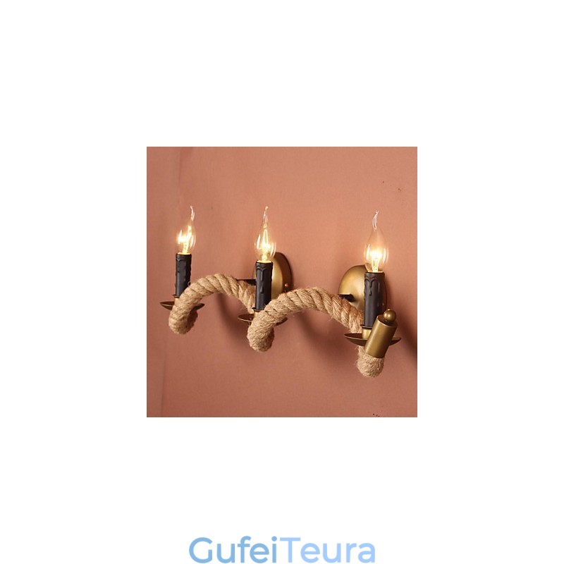 פמוטי קיר בסגנון מיני קאנטרי מתכת