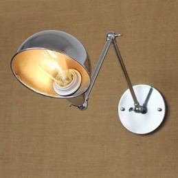 פמוטי קיר אורות נדנדה קריאה אורות קיר מיני סטייל כפרי לודג' מתכת