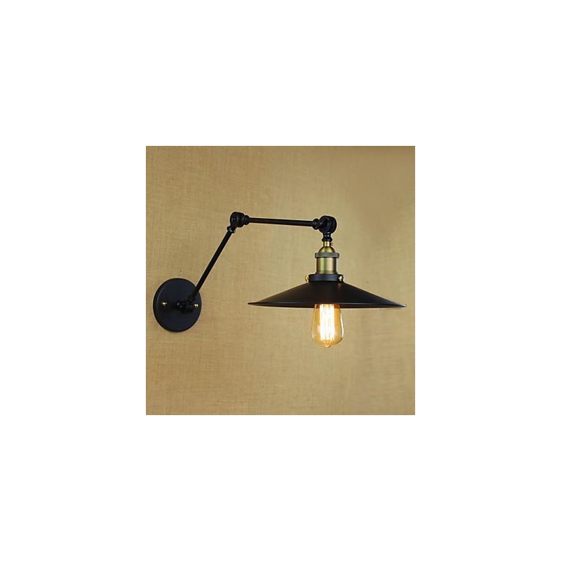 פמוטי קיר אורות נדנדה קריאה אורות קיר מיני סטייל כפרי לודג' מתכת