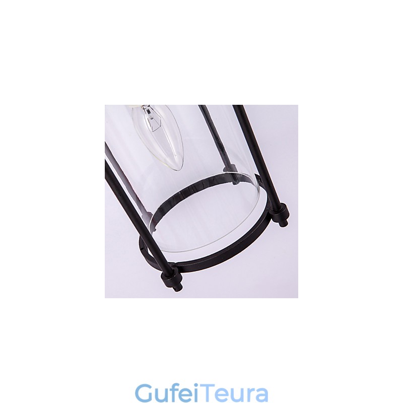 מנורות מראה תעשייתי יצירתי מנורות קיר בסגנון צפון אמריקה עם נורת חליל אדיסון בתוך אורות קישוט בר