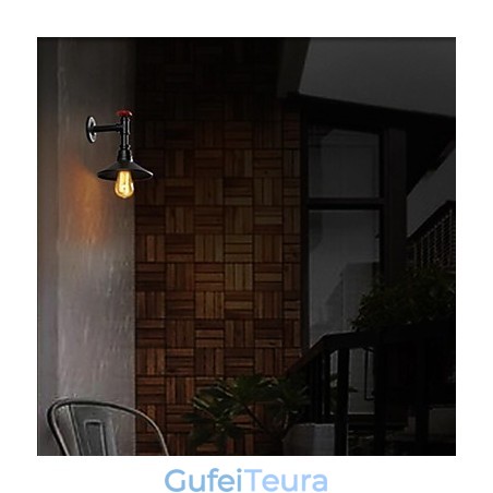 מיני פנס קיר 1 ברזל קרם בהיר