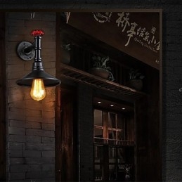 מיני פנס קיר 1 ברזל קרם בהיר