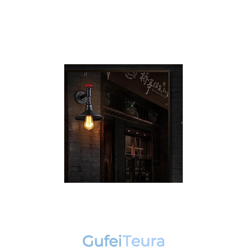 מיני פנס קיר 1 ברזל קרם בהיר