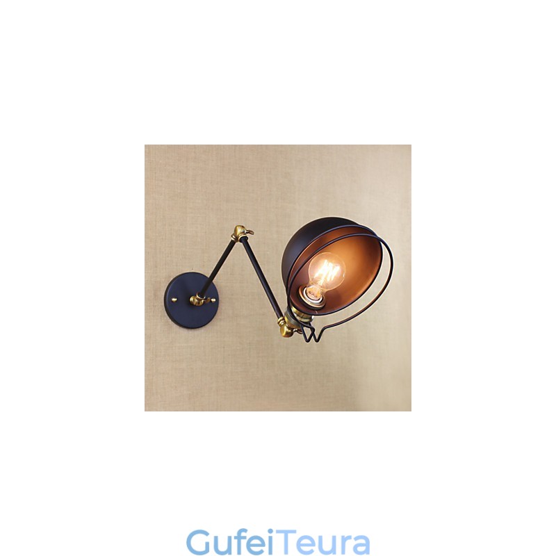 פמוטי קיר אורות נדנדה קריאה אורות קיר מיני סטייל כפרי לודג' מתכת