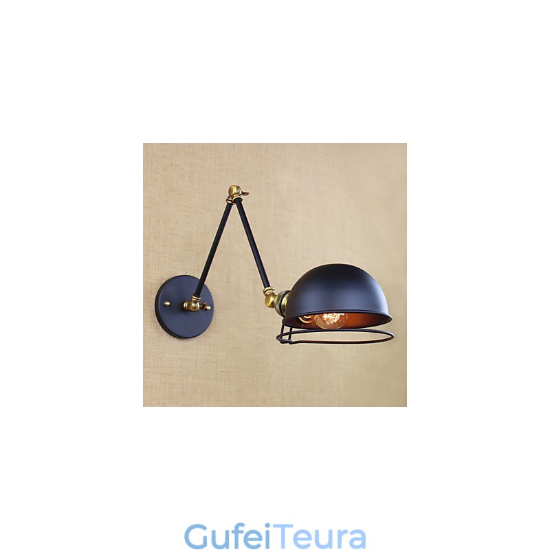 פמוטי קיר אורות נדנדה קריאה אורות קיר מיני סטייל כפרי לודג' מתכת