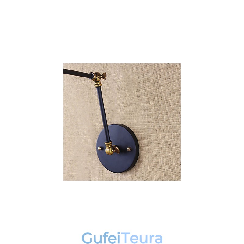 פמוטי קיר אורות נדנדה קריאה אורות קיר מיני סטייל כפרי לודג' מתכת