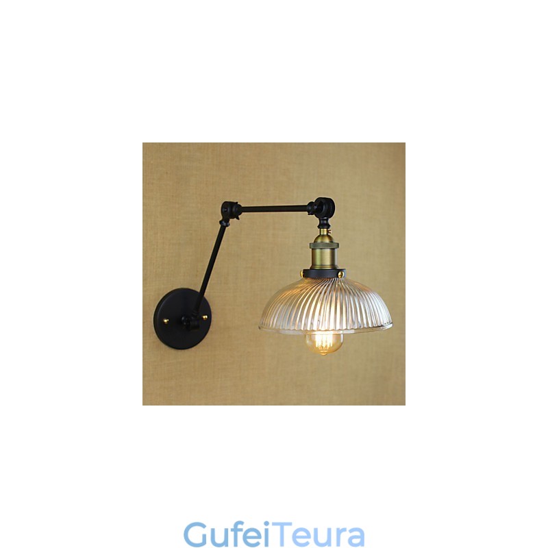 פמוטי קיר אורות נדנדה קריאה אורות קיר מיני סטייל כפרי לודג' מתכת