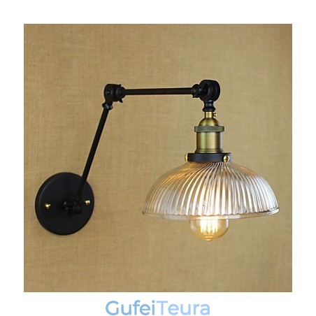 פמוטי קיר אורות נדנדה קריאה אורות קיר מיני סטייל כפרי לודג' מתכת