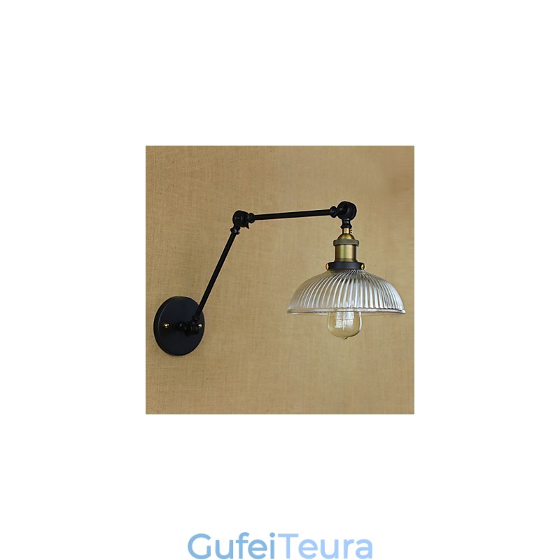 פמוטי קיר אורות נדנדה קריאה אורות קיר מיני סטייל כפרי לודג' מתכת