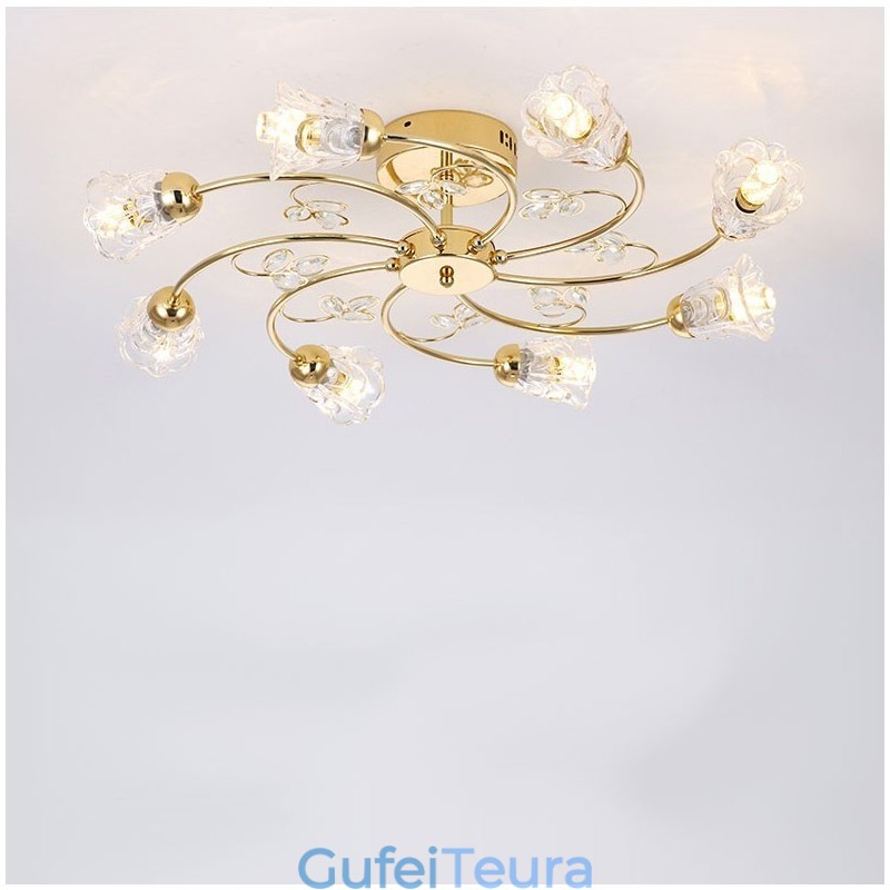 אורות אלומיניום אומנותיים עם גבישים