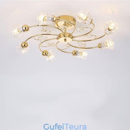 אורות אלומיניום אומנותיים עם גבישים