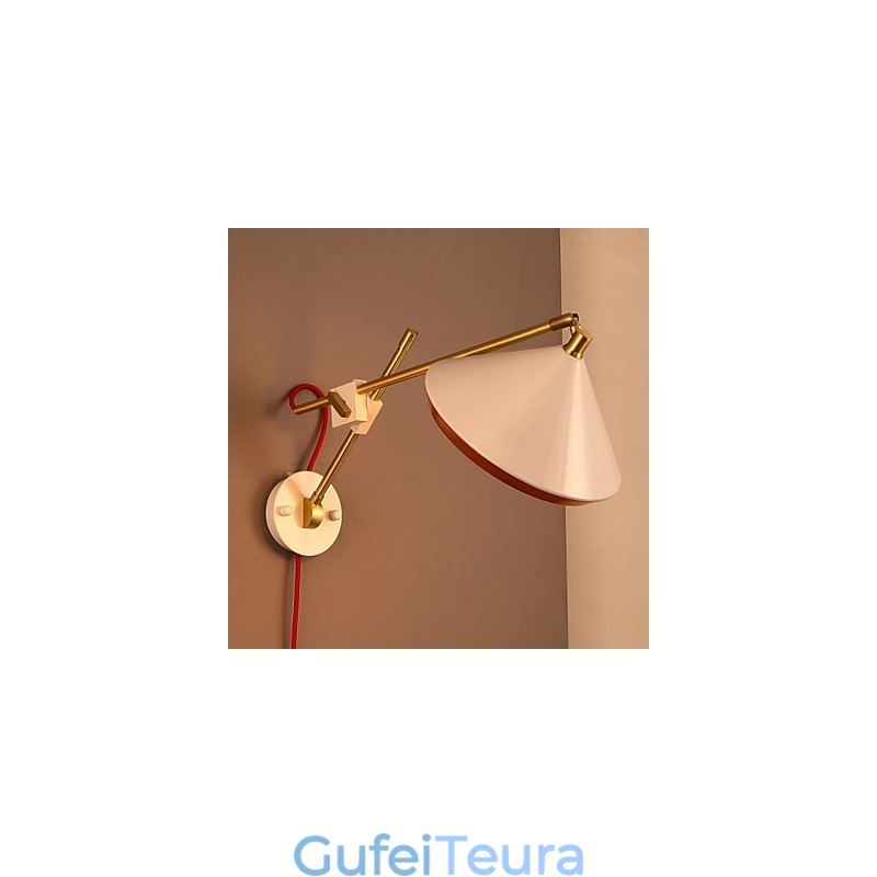 רוח תעשייתית כפרית שיקום דרכים עתיקות יומין זרוע נדנדה מברזל מחושל מנורות קיר