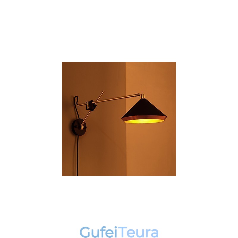 רוח תעשייתית כפרית שיקום דרכים עתיקות יומין זרוע נדנדה מברזל מחושל מנורות קיר