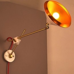 רוח תעשייתית כפרית שיקום דרכים עתיקות יומין זרוע נדנדה מברזל מחושל מנורות קיר