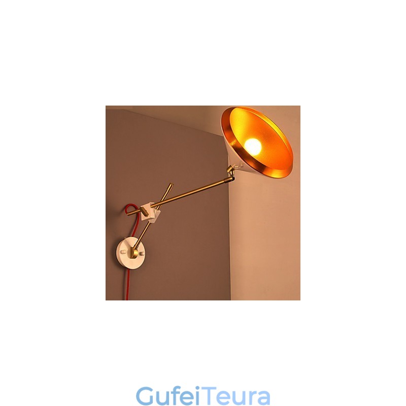 רוח תעשייתית כפרית שיקום דרכים עתיקות יומין זרוע נדנדה מברזל מחושל מנורות קיר