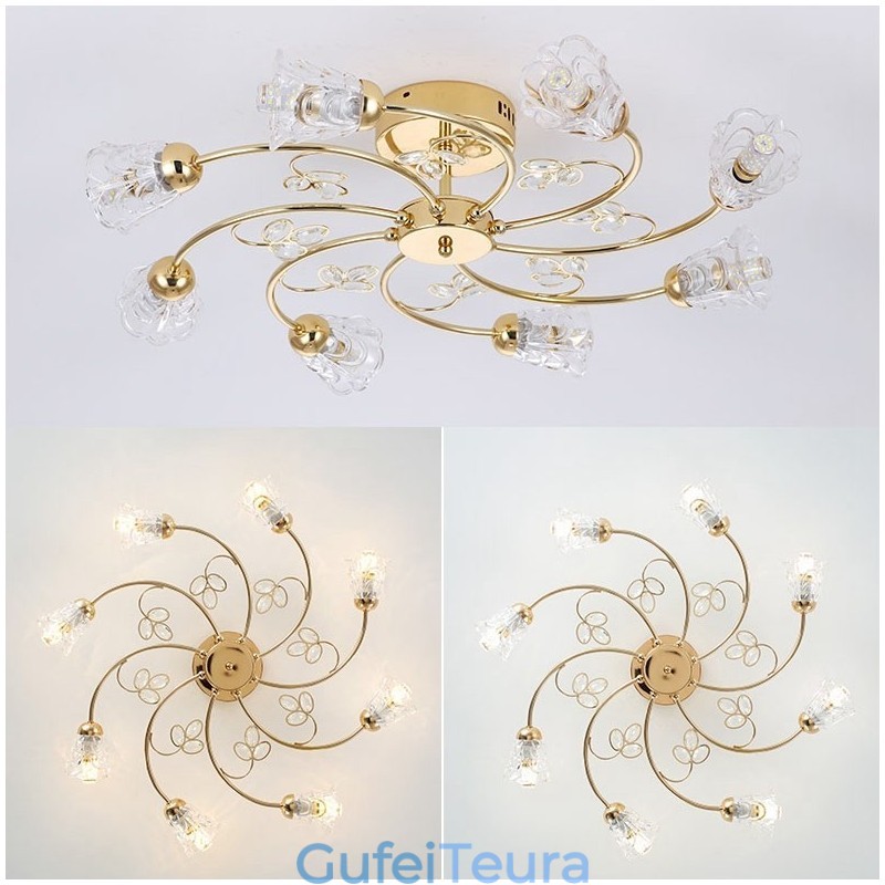 אורות אלומיניום אומנותיים עם גבישים