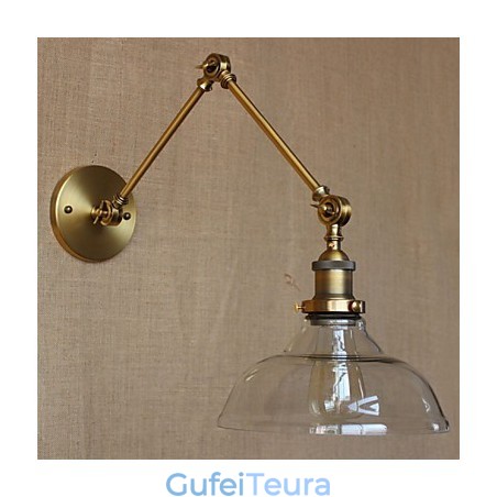 מנורת מעצבים בסגנון LOFT מודרנית זכוכית ברונזה בית קפה מנורת קיר דקורטיבית מנורת מעצבים בסגנון LOFT מודרנית זכוכית ברונזה בית קפה מנורת קיר דקורטיבית